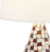 Safavieh Lauralie 205-Inch H Capiz Shell Lamp Multicolor Mirror 