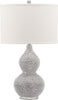 Safavieh Nicole 245-Inch H Bead Base Lamp Silver Mirror 