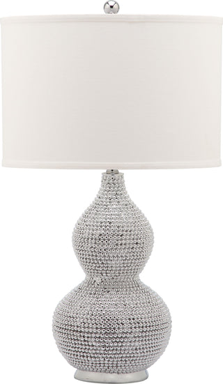 Safavieh Nicole 245-Inch H Bead Base Lamp Silver Mirror 