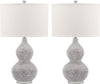 Safavieh Nicole 245-Inch H Bead Base Lamp Silver Mirror 