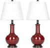 Safavieh Carolanne 235-Inch H Table Lamp Red 