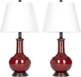 Safavieh Carolanne 235-Inch H Table Lamp Red 