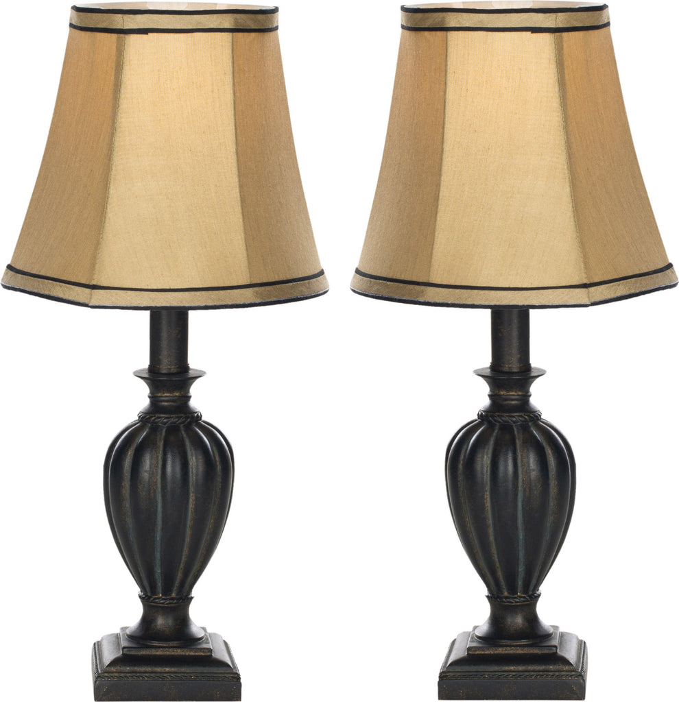 Safavieh Gemma 18-Inch H Urn Lamp Black Mirror main image