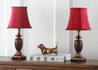 Safavieh Hermione 17-Inch H Urn Lamp Red 