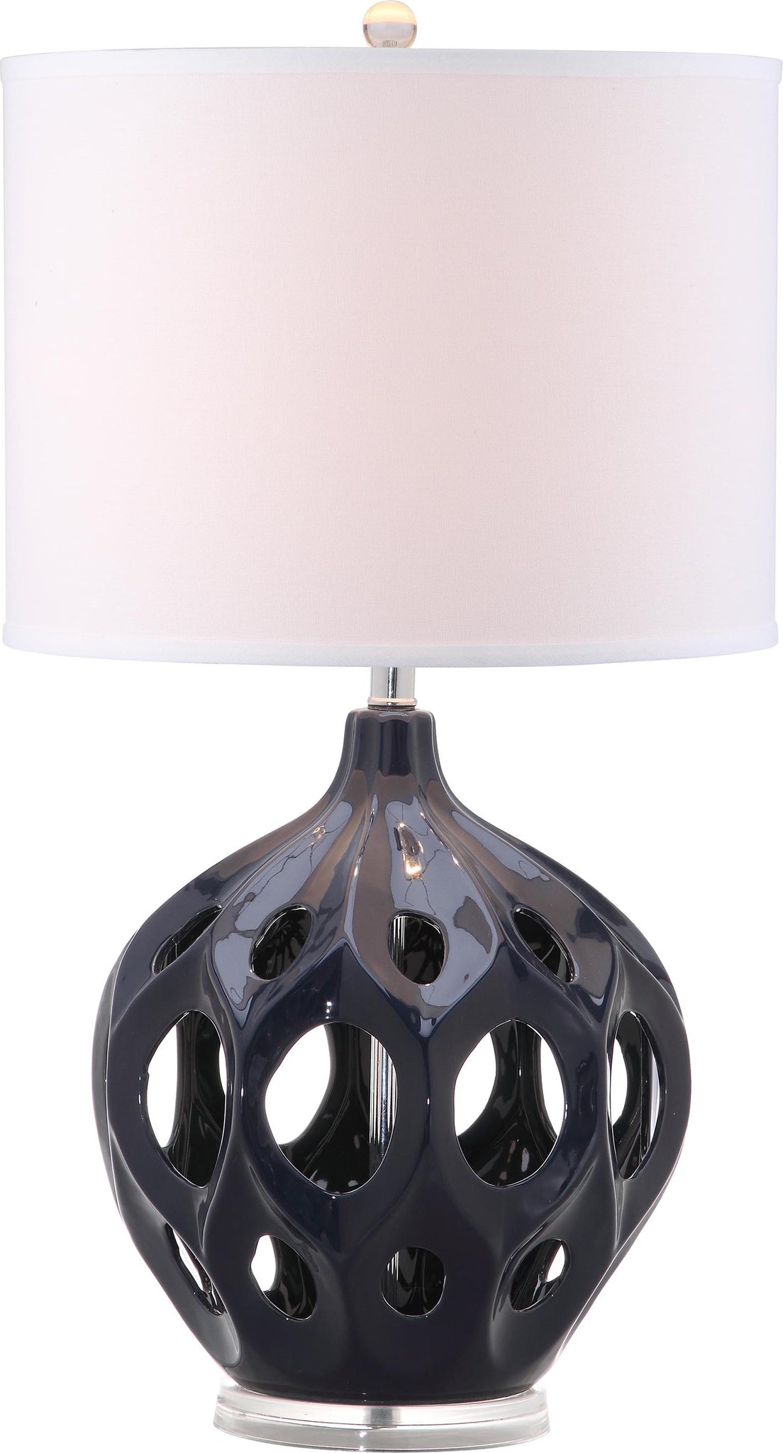 Safavieh Regina 29-Inch H Ceramic Table Lamp Navy Mirror main image