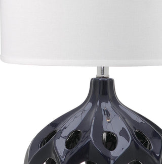 Safavieh Regina 29-Inch H Ceramic Table Lamp Navy Mirror 