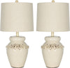 Safavieh Marquesa 24-Inch H Vase Lamp Cream 