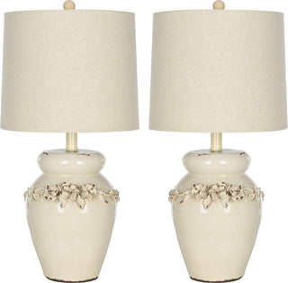 Safavieh Marquesa 24-Inch H Vase Lamp Cream 