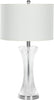 Safavieh Zelda 25-Inch H Glass Table Lamp Clear Mirror 