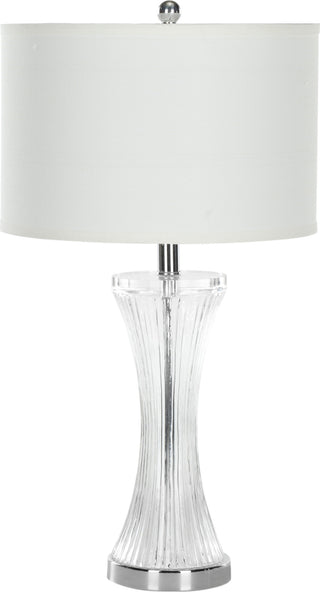 Safavieh Zelda 25-Inch H Glass Table Lamp Clear Mirror 