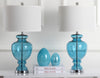 Safavieh Morocco 27-Inch H Blue Glass Table Lamp 