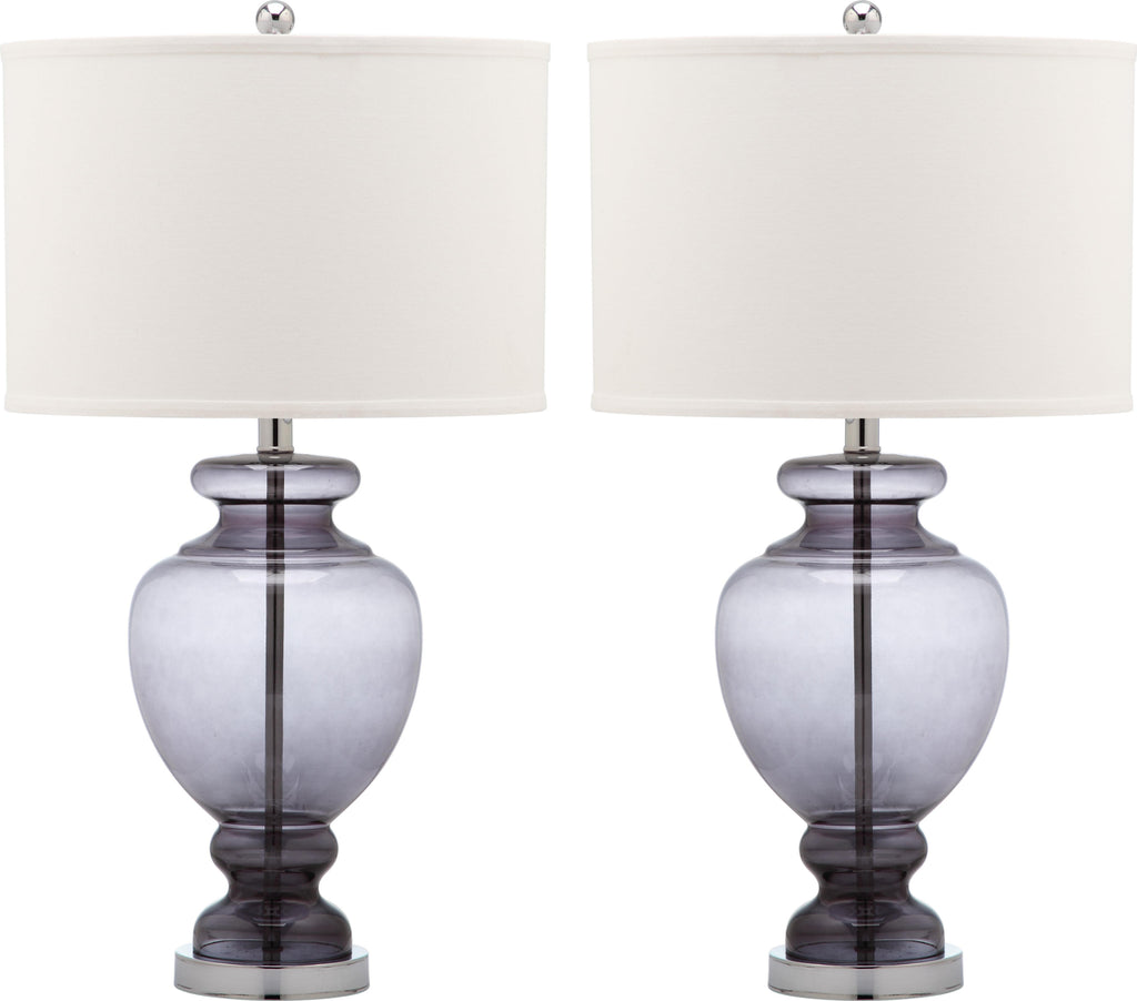 Safavieh Morocco Grey 27-Inch H Glass Table Lamp Smoking Mirror main image