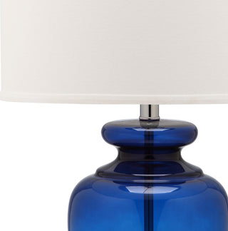 Safavieh Morocco Navy 27-Inch H Glass Table Lamp Mirror 