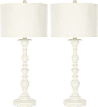 Safavieh Mamie 325-Inch H Cream Candlestick Lamp 