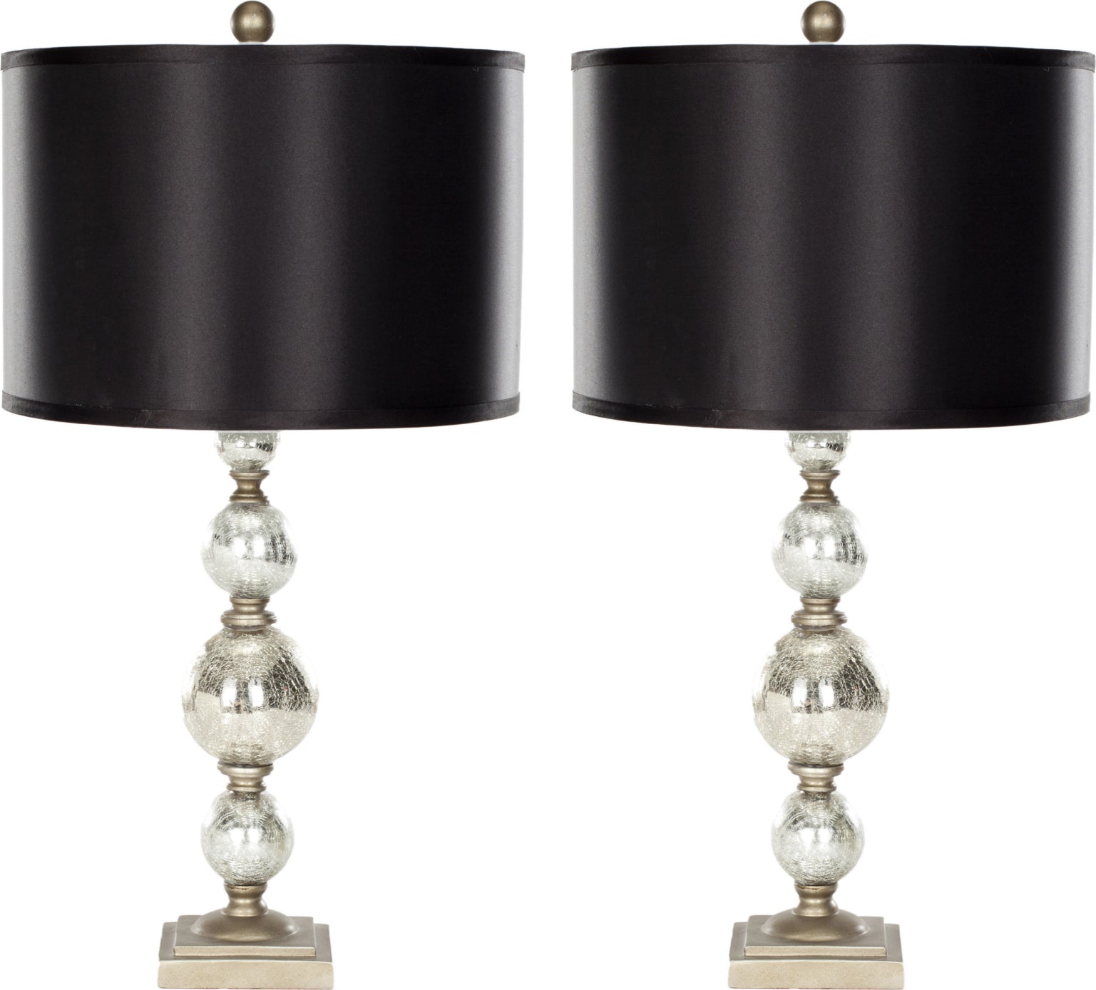 Safavieh Nettie 27-Inch H Mercury Glass Table Lamp Ivory/Silver Mirror main image
