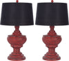 Safavieh Chinese 29-Inch H Red Urn Lamp Distressed 