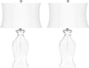 Safavieh Wendy 28-Inch H Glass Table Lamp Clear 