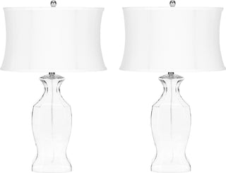 Safavieh Wendy 28-Inch H Glass Table Lamp Clear 