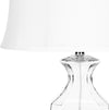 Safavieh Wendy 28-Inch H Glass Table Lamp Clear 
