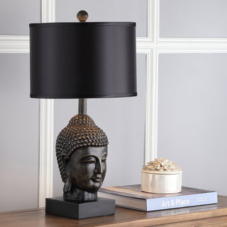 Safavieh Golden 25-Inch H Buddha Table Lamp Black/Grey main image