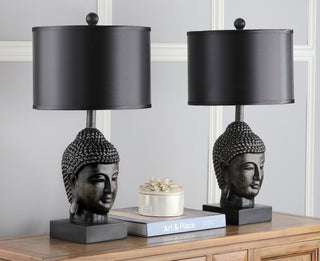 Safavieh Golden 25-Inch H Buddha Table Lamp Black/Grey 