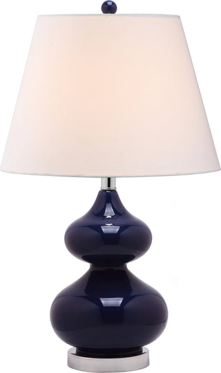 Safavieh Eva 24-Inch H Double Gourd Glass Lamp Navy main image