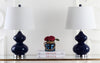 Safavieh Eva 24-Inch H Double Gourd Glass Lamp Navy 
