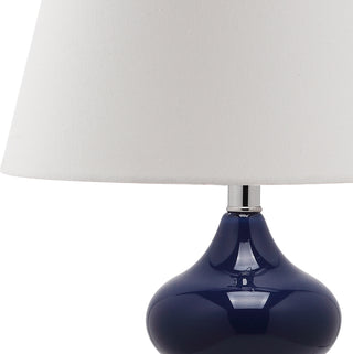 Safavieh Eva 24-Inch H Double Gourd Glass Lamp Navy 