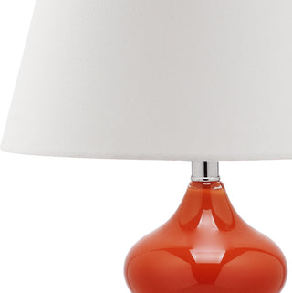 Safavieh Eva 24-Inch H Double Gourd Glass Lamp Blood Orange Mirror 