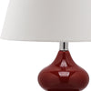 Safavieh Eva 24-Inch H Double Gourd Glass Lamp Red Mirror 