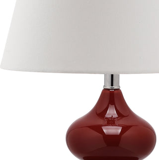 Safavieh Eva 24-Inch H Double Gourd Glass Lamp Red Mirror 