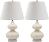 Safavieh Eva 24-Inch H Double Gourd Glass Lamp Pearl 