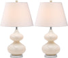 Safavieh Eva 24-Inch H Double Gourd Glass Lamp Pearl main image