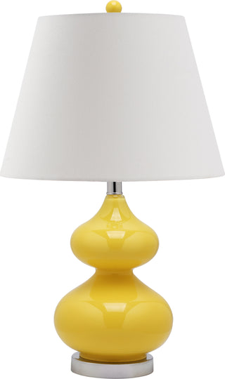 Safavieh Eva 24-Inch H Double Gourd Glass Lamp Yellow Mirror 