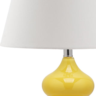 Safavieh Eva 24-Inch H Double Gourd Glass Lamp Yellow Mirror 