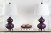 Safavieh Eva 24-Inch H Double Gourd Glass Lamp Dark Purple Mirror 