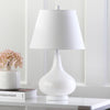 Safavieh Amy 24-Inch H Gourd Glass Lamp White 