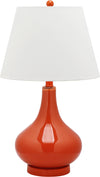 Safavieh Amy 24-Inch H Gourd Glass Lamp Blood Orange 