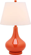Safavieh Amy 24-Inch H Gourd Glass Lamp Blood Orange 