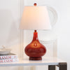 Safavieh Amy 24-Inch H Gourd Glass Lamp Red Mirror 