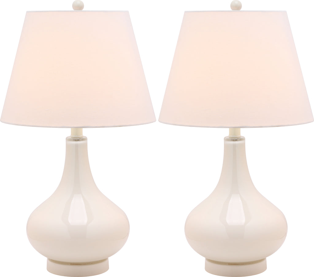 Safavieh Amy 24-Inch H Gourd Glass Lamp Pearl main image