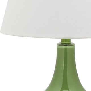 Safavieh Amy 24-Inch H Gourd Glass Lamp Green 