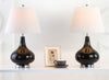 Safavieh Amy 24-Inch H Gourd Glass Lamp Black 