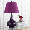 Safavieh Amy 24-Inch H Gourd Glass Lamp Dark Purple 