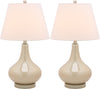 Safavieh Amy 24-Inch H Gourd Glass Lamp Taupe main image