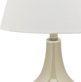 Safavieh Amy 24-Inch H Gourd Glass Lamp Taupe 