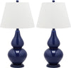 Safavieh Cybil 26-Inch H Double Gourd Lamp Navy 