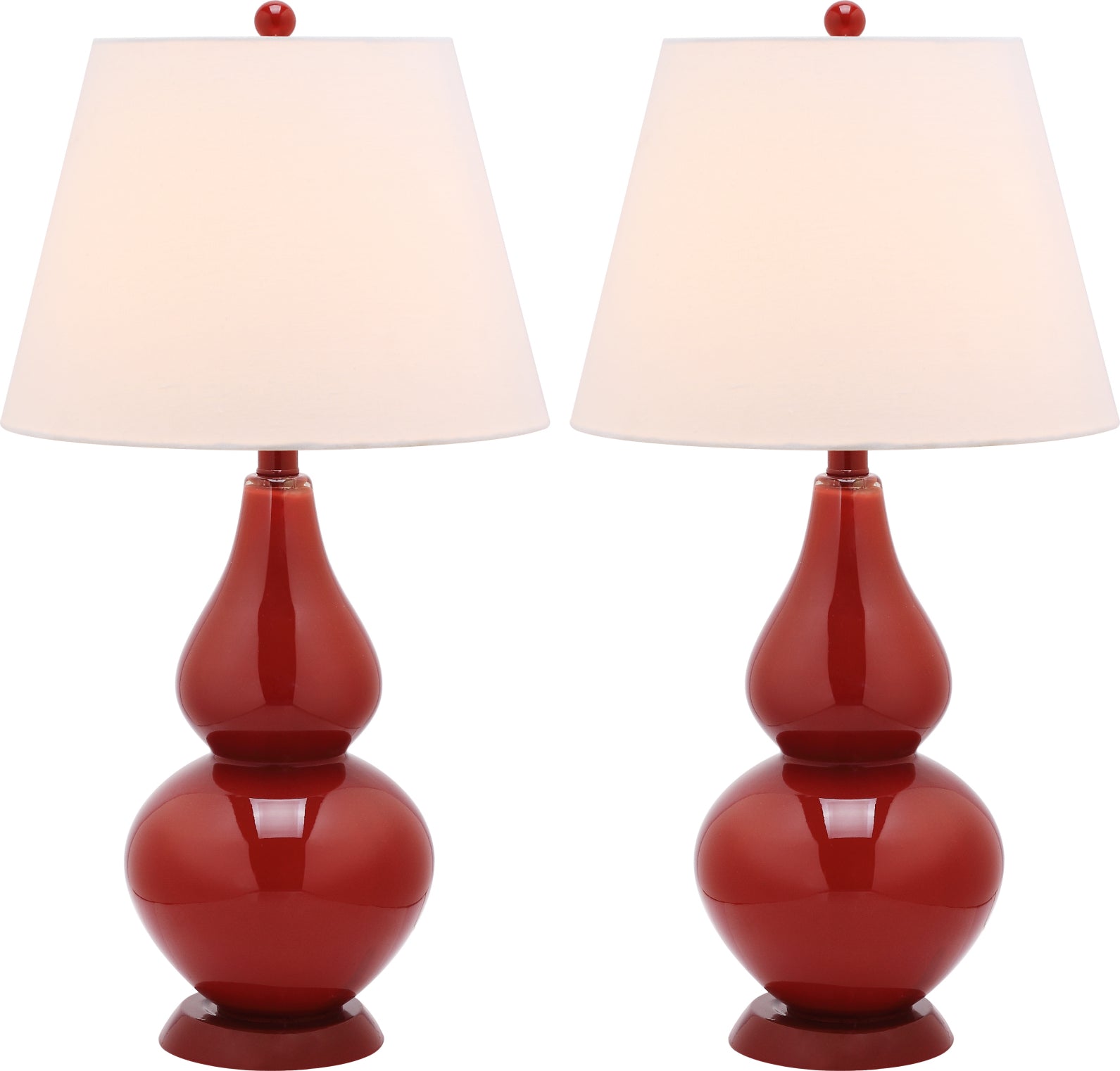 Safavieh Cybil 26-Inch H Double Gourd Lamp Red main image