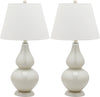 Safavieh Cybil 26-Inch H Double Gourd Lamp Pearl 