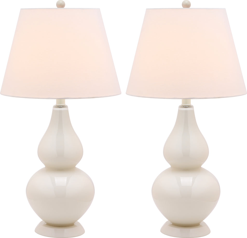 Safavieh Cybil 26-Inch H Double Gourd Lamp Pearl main image